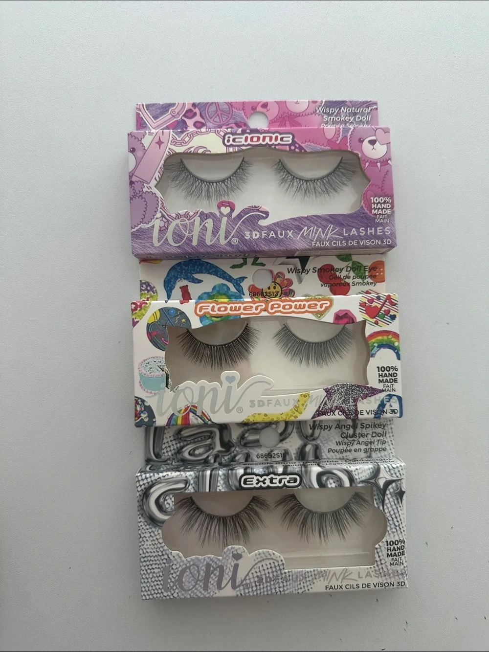 3D Faux Mink Lashes - Assorted Styles in Pink/White/Black Packaging